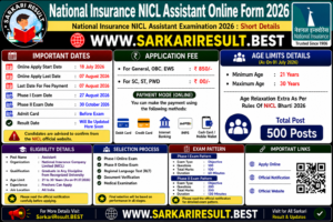 National Insurance NICL Assistant Online 2026