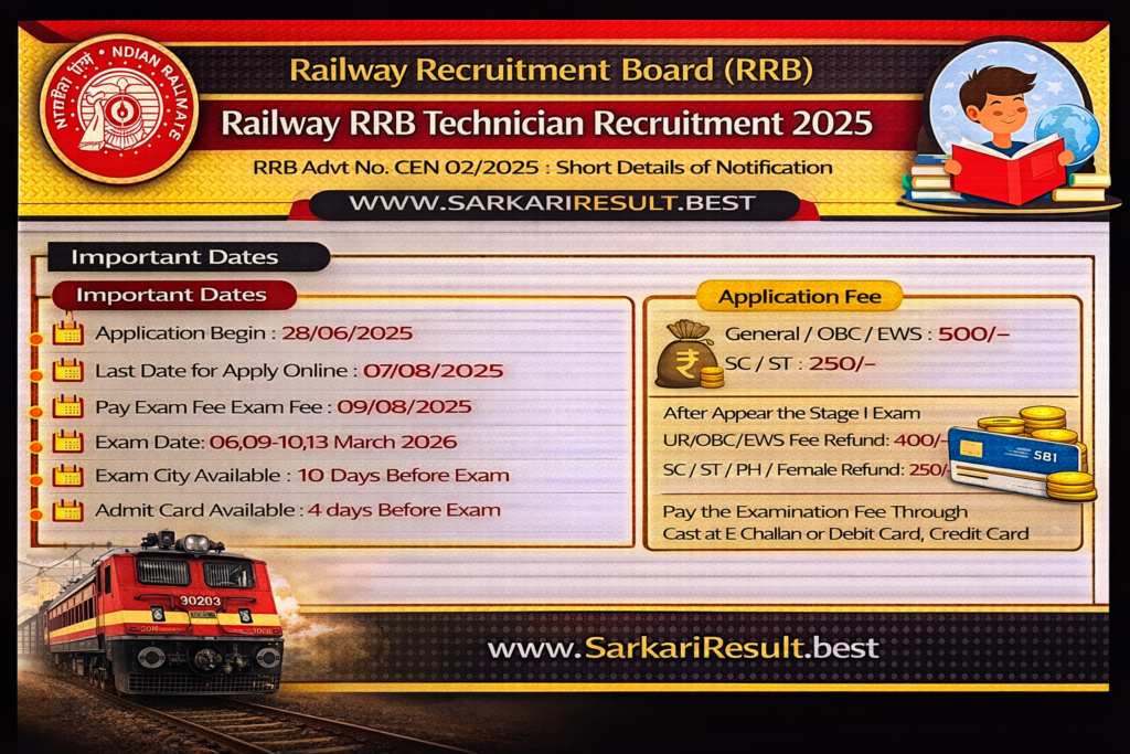Railway RRB Technician I Answer Key 2026