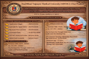 UP CNET 2026 Online Form